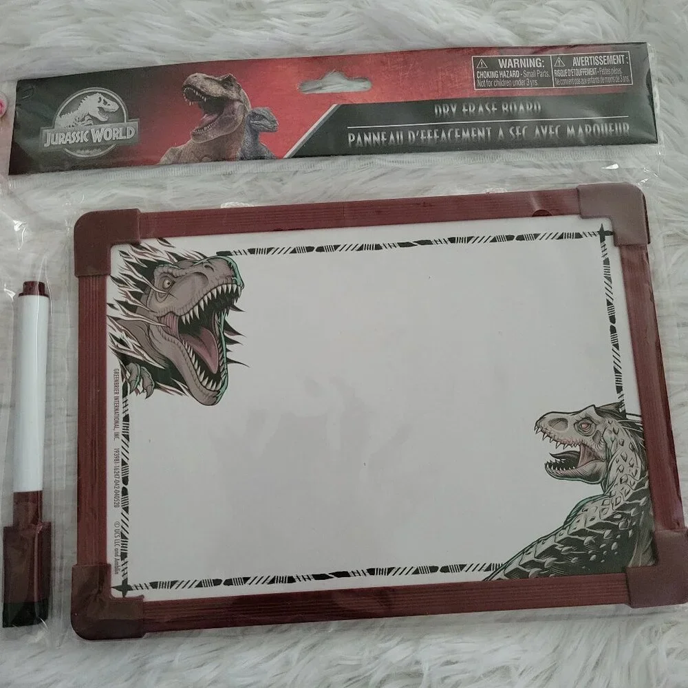 Jurassic World Notebook, Stickers, & Dry Erase Board Set